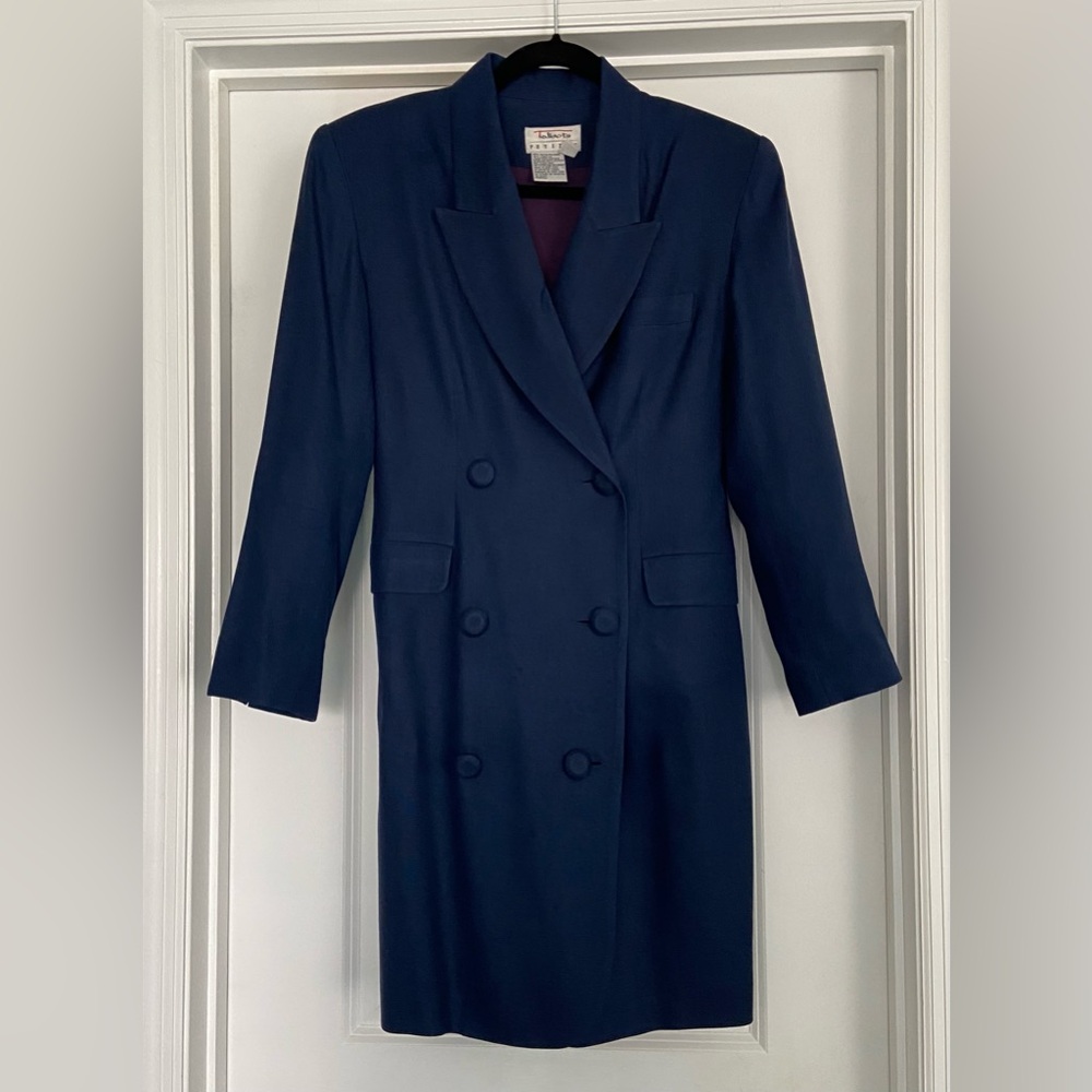 Talbots suit dress-navy blue, fully lined